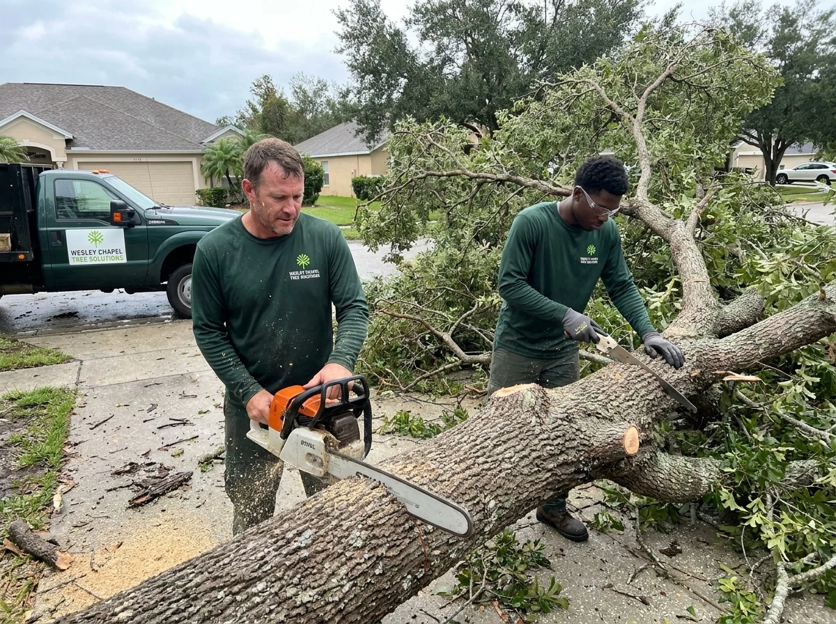 Storm Damage Tree Removal in Wesley Chapel, Florida