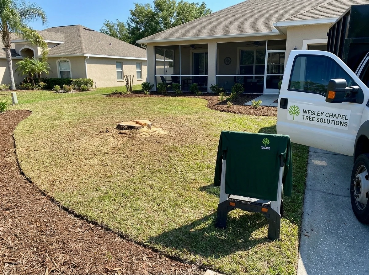 Completed tree removal with cleanup finished in Epperson, FL